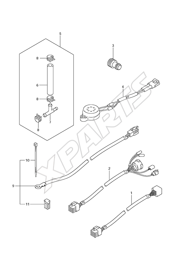  Opt: Harness (1) til Suzuki motor